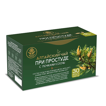 "Алтайский чай" при простуде с почками сосны, ф/п, 1,5 г, 30 шт.