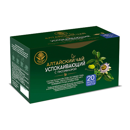 "Алтайский чай" успокаивающий с пассифлорой, ф/п, 1,5 г, 30 шт.