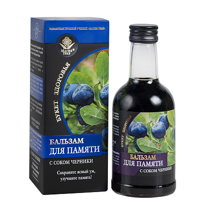Бальзам "Букет здоровья" для памяти, 250 мл