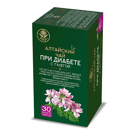 "Алтайский чай" при диабете с галегой, ф/п, 1,5 г, 30 шт.