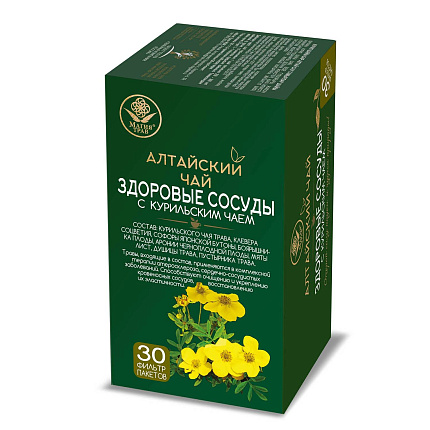 "Алтайский чай" здоровые сосуды с курильским чаем, ф/п, 1,5 г, 30 шт.