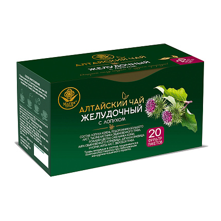 "Алтайский чай" желудочный с лопухом, ф/п, 1,5 г, 30 шт.